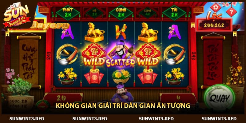 Không gian giải trí dân gian ấn tượng