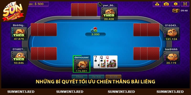 Những bí quyết tối ưu chiến thắng bài Liêng